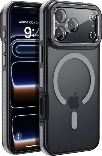 Miniatura 125 de Funda para iPhone 17 Pro Max con protector de lente de cámara [protección de grado militar de 10 pies] compatible con MagSafe a prueba de golpes
