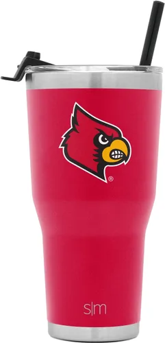 Miniatura 32 de Simple Modern Vaso Cruiser Cruiser con licencia oficial de la NHL Arizona Coyote de 30 onzas, taza de viaje aislada con tapa abatible y popote