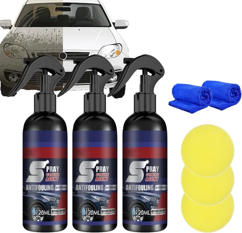 RJDJ Agente de renovación de revestimiento multifuncional, aerosol de agente de recubrimiento de automóvil, spray de recubrimiento rápido 3 en 1 de