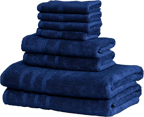 Miniatura 71 de Mosobam Juego de toallas turcas de lujo de 12 piezas XL de 35 x 70 pulgadas, 16 x 30 pulgadas, 13 x 13 pulgadas, azul Allure de 700 GSM, viscosa