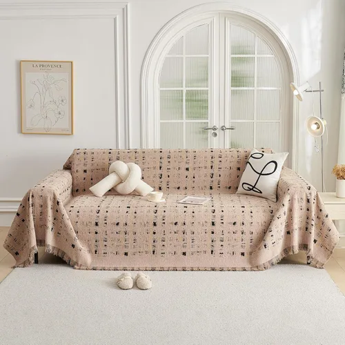 Miniatura 93 de ROOMLIFE Manta Funda Azteca Bohemia para Sofá, Decoración del Hogar Estilo Granja, Fundas de Sofá para Loveseat, Sofás de 2/3 Cojines, Apta