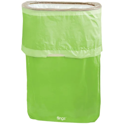 Party City Amscan Flings - Contenedores de basura y reciclaje de kiwi, 13 galones (1 unidad), perfectos para fiestas, eventos y hogar, solución