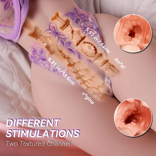 Miniatura 5 de Muñeca sexual realista realista de 22 libras para hombres, juguetes sexuales masculinos de tamaño real, torso flexible femenino con pechos grandes
