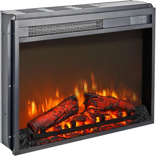 Miniatura 2 de Inserto de chimenea eléctrica de 23 pulgadas, calentador de chimenea eléctrico con control remoto/temporizador, brillo ajustable de 4 llamas