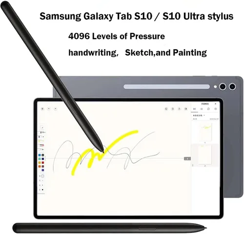 Miniatura 3 de S Pen de repuesto compatible con Samsung Galaxy Tab S10+Galaxy Tab S10 Ultra S Pen Galaxy Tab S 10+ s Pen Stylus con punta gratuita (negro)