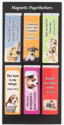 Miniatura 40 de Christian Art Gifts - Conjunto de marcapáginas magnéticos unisex con versículos bíblicos en blanco y negro Gospel Salvation, diseños inspiradores