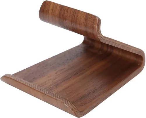 Miniatura 2 de Rodipu Soporte de madera para teléfono - Soporte para teléfono celular y tableta (nogal)