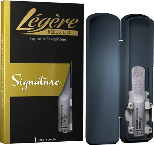 Miniatura 11 de Cañas Légère - Caña de saxofón soprano, Signature, fuerza 2.50 (SSG2.50) - Caña sintética premium para instrumentos de viento-madera