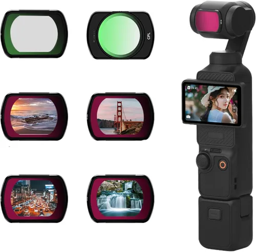 Miniatura 2 de Filtro magnético CPL compatible con DJI Osmo Pocket 3 Filtro de lente de cámara, filtro polarizadores circulares para Osmo Pocket 3 accesorios