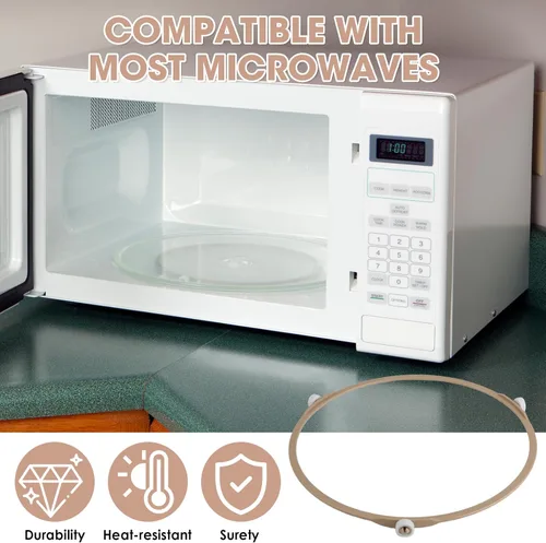 Miniatura 5 de Paquete de 1 anillo de soporte giratorio para horno de microondas, soporte circular (sin plato giratorio de vidrio incluido), compatible con Lg