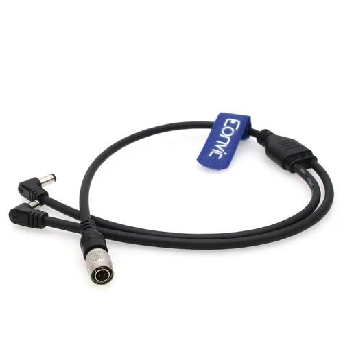Miniatura 7 de Hirose - Cable divisor en Y de entrada de CC de 4 pines a 2 vías de 0.098 in para monitor receptor Lectrosonics SRc
