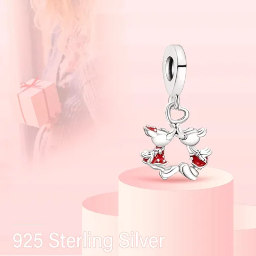 Miniatura 2 de MITSOKU Love & Heart - Colgantes colgantes para mujer, pulseras, collares, collares de plata de ley 925, joyería de regalo para niñas en Navidad