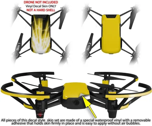 Miniatura 2 de Skin Wrap 2 Pack para DJI Ryze Tello Drone rayo amarillo Drone No Incluidas