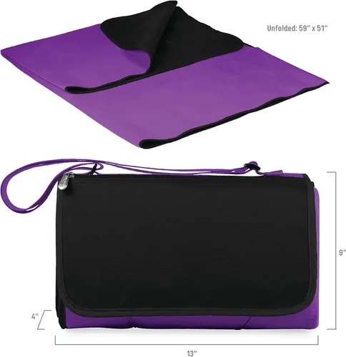 Miniatura 6 de ONIVA – a Picnic Time - Manta de picnic al aire libre, manta de playa, manta de camping 16 x 11 x 3 pulgadas Púrpura