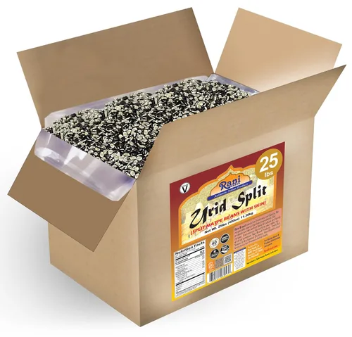 Miniatura 15 de Rani Organic Urid/Urad Entero Negro (frijoles mate con piel) Lentejas indias 32oz (2 libras) Tarro PET de 32.03 oz ~ Todo natural Vegano Apto