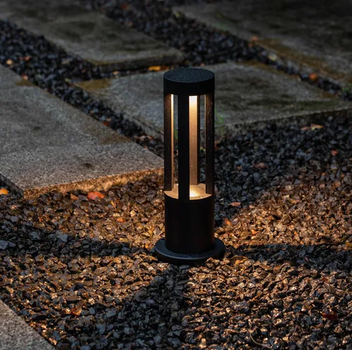 Miniatura 6 de Gardenised Luces LED redondas de 15.75 pulgadas para camino, iluminación decorativa duradera de aluminio con cable para pasillos, jardines