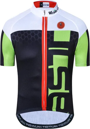 Miniatura 152 de Nuevo Pro cremallera completa hombres ciclismo Jersey manga corta Riding Shirt USA