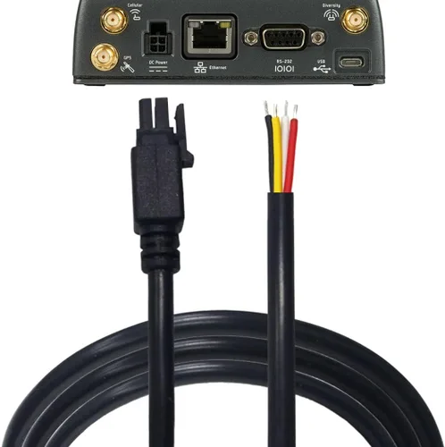 Miniatura 6 de CompuPort - Cable de alimentación Molex DC GPIO de arranque de 4 pines, puntas blindadas y soldadas, compatible con módems Microhard, Cradlepoint