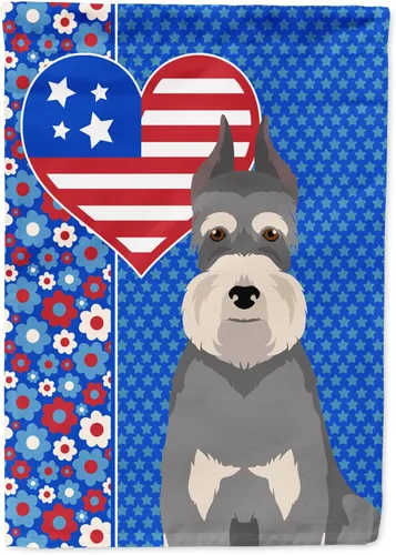 Miniatura 357 de Caroline's Treasures WDK5119GF - Bandera de jardín americana de Airedale Terrier de Estados Unidos, color negro y tostado, bandera decorativa