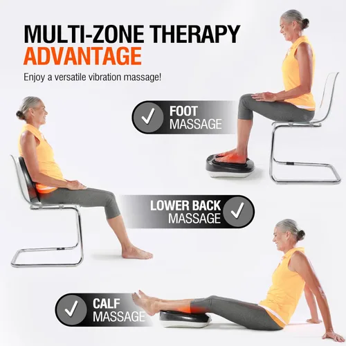 Miniatura 5 de Máquina de masajeador de pies eléctrico Power Legs con control remoto, velocidad ajustable, vibración - masajeador de pantorrilla - masajeador