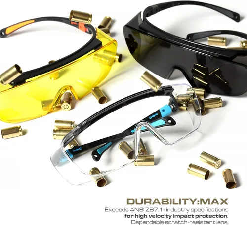 Miniatura 6 de Glove Station Optic Max - Gafas de seguridad sobre lentes oculares - Se ajustan sobre tus lentes de prescripción - Gafas de seguridad para hombres