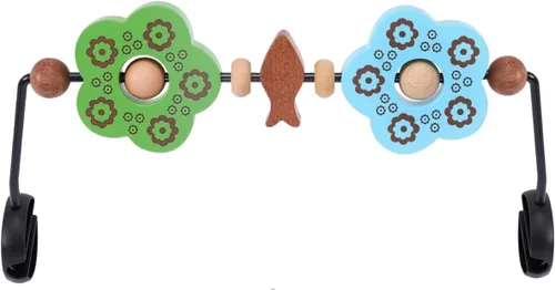 Barra de juguete compatible con Baby Bjorn Bouncer Toy Bar para Baby Bouncer, accesorio de madera duradera para bebés, juguetes sensoriales Azul y