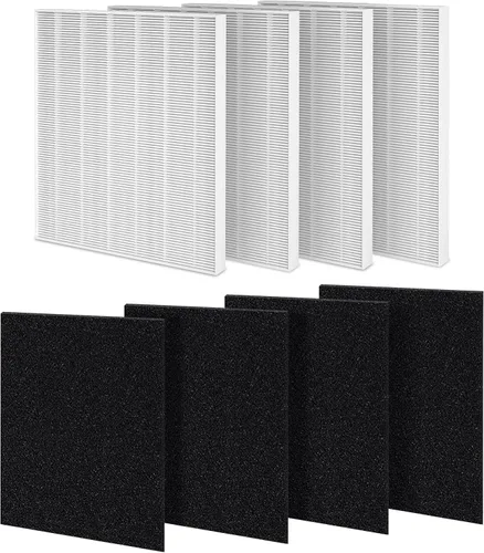 Miniatura 8 de AP-1512HH Filtro de repuesto compatible con Coway Airmega AP-1512HH y Airmega 200M Air Puri-Fier, AP-1512HH-FP, AP-1518R, AP-1519P, 4 filtros, 4
