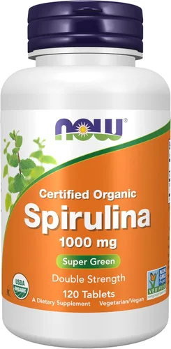 Miniatura 11 de NOW Foods Tabletas de espirulina orgánica de 1000 mg – 300 unidades (paquete de 2) – Sin OGM, suplemento alimenticio integral súper verde
