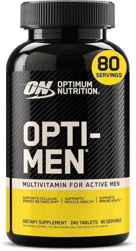 Miniatura 11 de Optimum Nutrition Opti-Men, Vitamina C, Zinc y Vitamina D, E, B12 para Apoyo Inmunológico Suplemento Multivitamínico Diario para Hombres, 150