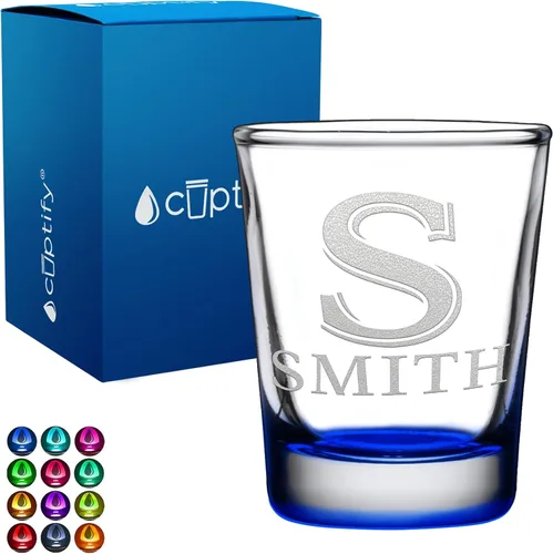 Miniatura 22 de Juego de 2 vasos de chupito personalizados para hombre, fondo azul, 2 onzas, grabados, regalo personalizado para cumpleaños, bodas, día del padre