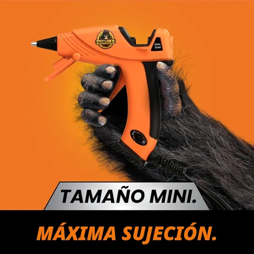 Miniatura 7 de Kit de Pistola de Pegamento Caliente Mini de Gorilla (Paquete de 1 Pistola de Pegamento Caliente Mini y 30 Barras) - Doble Temperatura, Boquilla