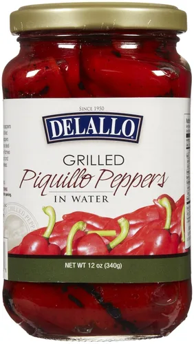Miniatura 3 de DeLallo Pimientos del piquillo a la parrilla, tarro de 12 oz