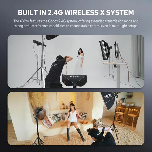 Miniatura 5 de GODOX X3 Pro C X3Pro-C TTL - Disparador de flash inalámbrico para Canon, Transmisor de flash inalámbrico 2.4G, Soporte para pantalla táctil