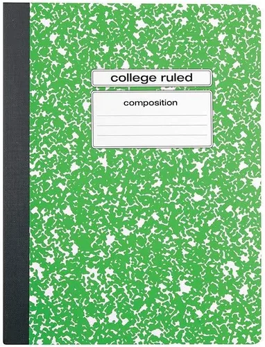 Miniatura 9 de STAPLES Cuaderno de composición, 9.75" x 7.5", rayado universitario, 100 hojas, colores surtidos, 48/cartón