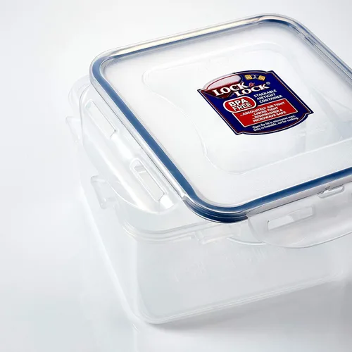 Miniatura 10 de LocknLock Easy Essentials - Tapas de almacenamiento de alimentos, recipientes herméticos, apilables, sin BPA, 6 piezas, transparente