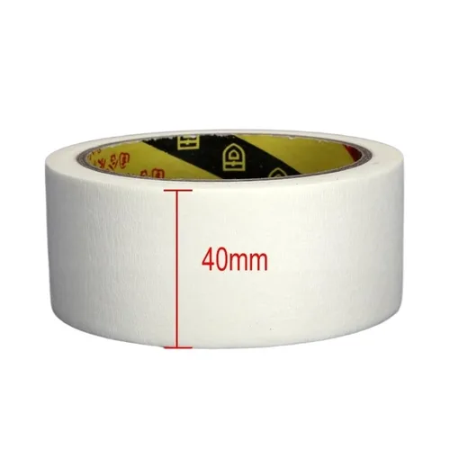 Miniatura 6 de Washi Cinta adhesiva blanca de alta temperatura, un solo lado, desgarrable, grabable, decorativa para officina, Coche, pintura al óleo, boceto