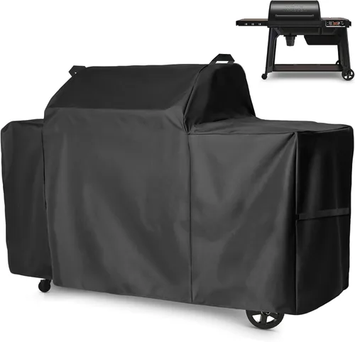 Miniatura 14 de Cubierta de parrilla para parrilla de zona de 2 quemadores Traeger Flatrock, plancha de propano Traeger Flatrock TF2NN46DN, cubierta 600D resistente
