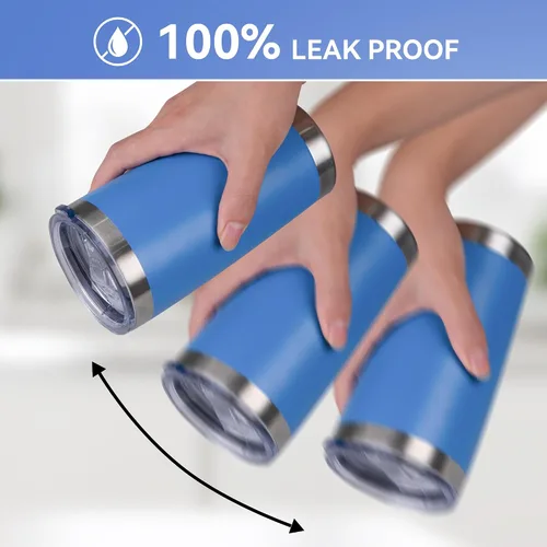 Miniatura 3 de Vaso Térmico de 20 oz de Acero Inoxidable Vasos Térmicos a Granel con Tapa Aislamiento de Doble Pared Tazas de Café Térmicas para Bebidas Calientes