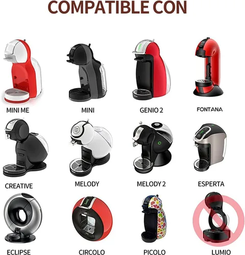 Miniatura 5 de Cápsulas de café reutilizables, paquete de 6 cápsulas de café rellenables coloridas recargables, compatibles con Dolce Gusto