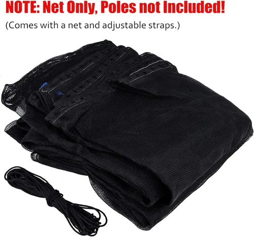 Miniatura 2 de Cliselda Trampoline Replacement Safety Net for 6 Straight Poles Round Frame Trampolines, Breathable and Weather-Resistant, with Adjustable Straps