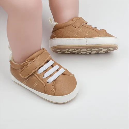 Miniatura 3 de SOFMUO Zapatos deportivos de piel sintética para bebés, niños y niñas, con suela de goma suave, mocasines Oxford para recién nacidos