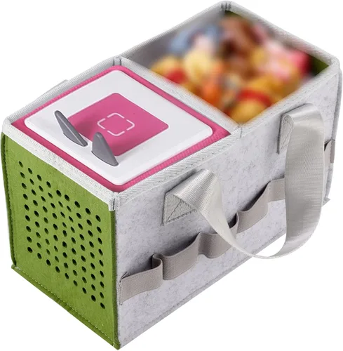 Miniatura 3 de Toniebox - Juego de iniciación de estuche rígido con asa, funda de transporte portátil para niños, compatible con figuras Tonies (verde)