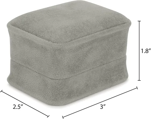 Miniatura 9 de Caja de pendientes de terciopelo negro, paquete de 2, gamuza de lujo rica, elegante estuche de aretes de diamante, con interior de terciopelo negro