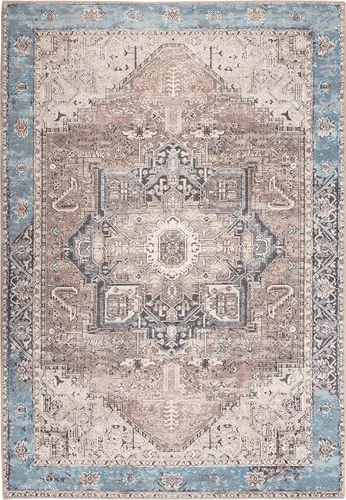 Miniatura 257 de GLN Rugs Traditional Collection - Alfombra de felpilla lavable a máquina, tradicional lavable, antideslizante, alfombra de felpilla de pelo corto