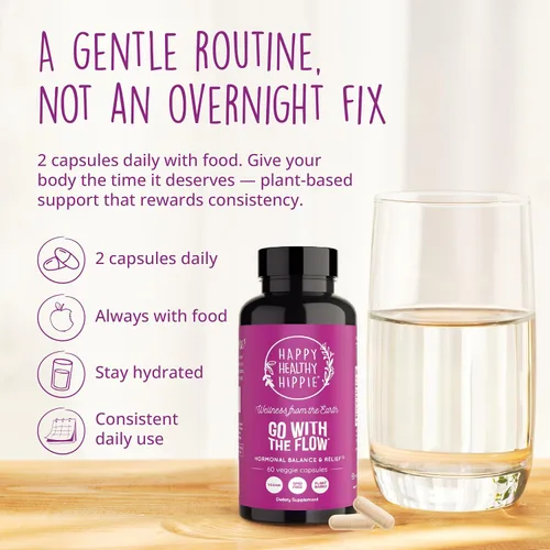 Miniatura 10 de Equilibrio Hormonal para Mujeres – Suplemento de Apoyo para SPM, Menopausia y Perimenopausia Alivio de Hinchazón, Cólicos Menstruales, Estado
