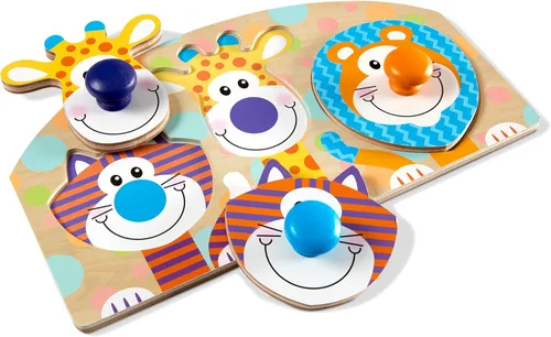 Miniatura 9 de Melissa & Doug First Play - Rompecabezas de madera de animales de granja (3 piezas)