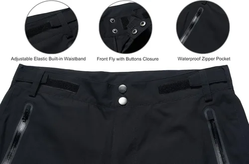 Miniatura 3 de Pantalones de golf para hombre, impermeables, cómodos, ligeros, transpirables, con bolsillos
