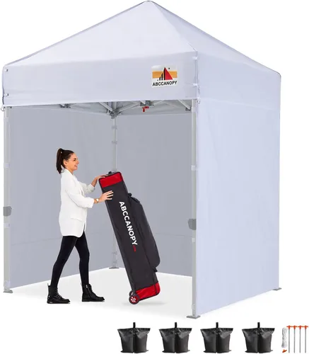 Miniatura 22 de Abccanopy - Toldo de 10 x 10 pies, con paredes laterales, sombra instantánea, con bolsa con ruedas para guardarlo. Incluye 4 bolsas de lastre, Azul