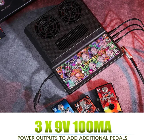 Miniatura 6 de Caline Amplificador de bajo, amplificador de graves portátil de 20 W para bajo, compresor, efecto de aumento, mini amplificador combinado de graves