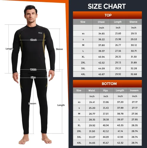 Miniatura 6 de Conjunto de ropa interior térmica para invierno, equipo de caza deportivo, capa base, parte inferior, peso medio